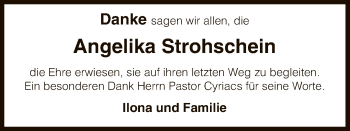 Todesanzeige von Angelika Strohschein von Uelzen