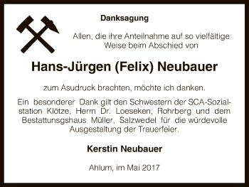 Todesanzeige von Hans-Jürgen Neubauer von Uelzen
