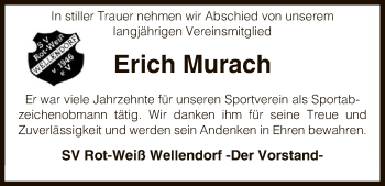 Todesanzeige von Erich Murach von Uelzen